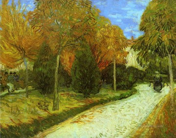  Parque Pintura - Camino en el parque de Arles Vincent van Gogh